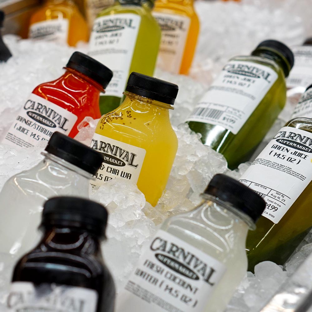 Fresh juices at Carnival